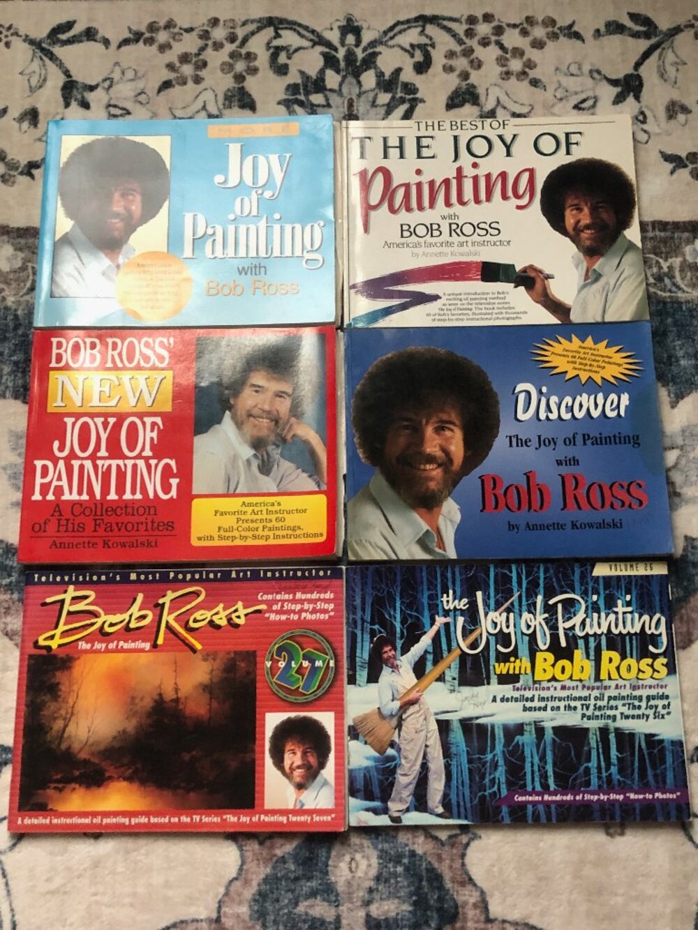 Vintage Bob Ross Experience The Joy Of Painting Books Lot of 6 80s 90s